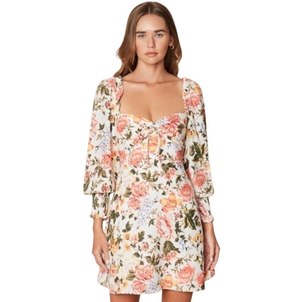 Faithfull the Brand Arianne Floral Long Sleeve Mini Dress